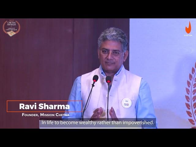 Mr. Ravi Sharma, Founder Mission Chetna | Chetna Awards '22 | India Habitat Center | Mission Chetna