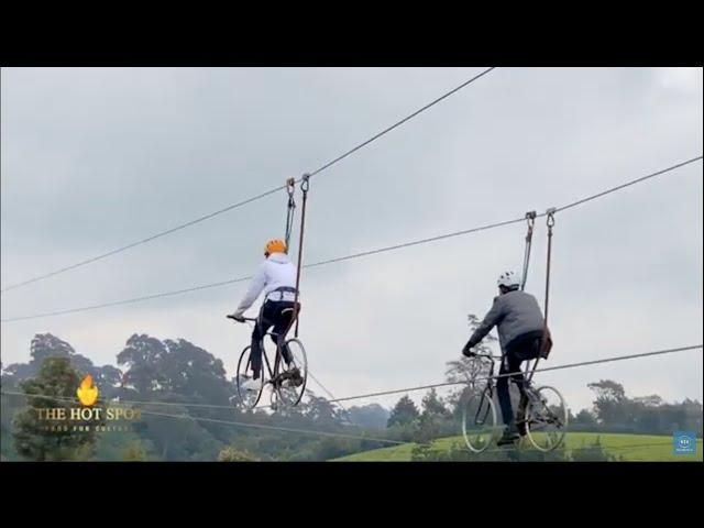Burudani Adventure Park, The Only Place Offering Sky Cycling Activity In Kenya