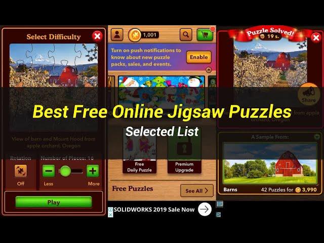 5 Best Free Online Jigsaw Puzzles | Selected List