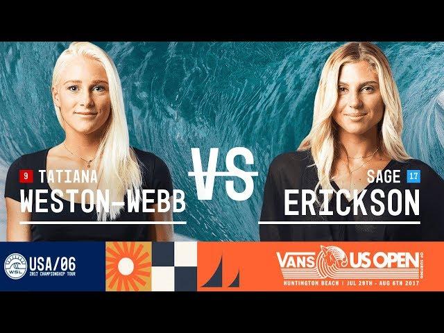 Tatiana Weston-Webb vs. Sage Erickson - FINAL - Vans US Open 2017 (W)