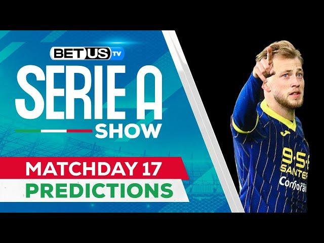 Serie A Picks Matchday 17 | Serie A Odds, Soccer Predictions & Free Tips