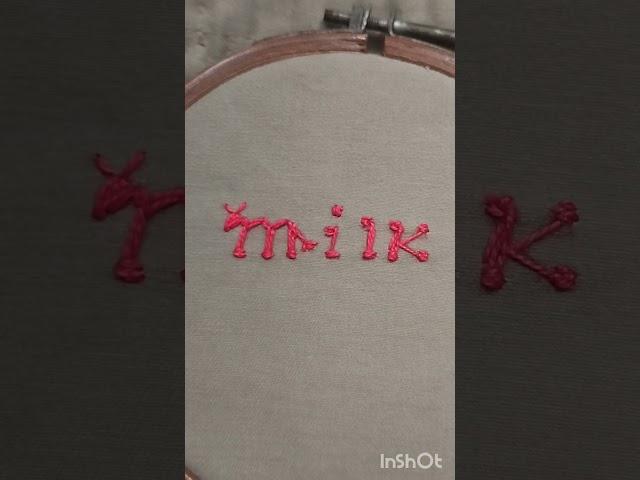 Milk ll Hand Embroidery ll #needlenthread