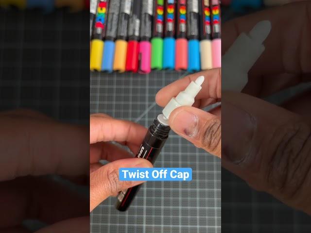 Best Way To Refill Posca Pens!  #drawing #art #shorts