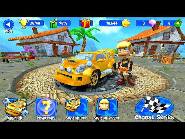 Championship Rally Pro 1000 HP 2021 Game Play | Roxie Roller | Beach Buggy Racing 2014 PC