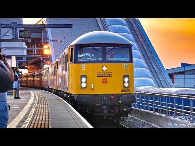 GB Railfreight's Class 69001 & 69002 Depart Reading On The This Time It's Personal Rail Tour