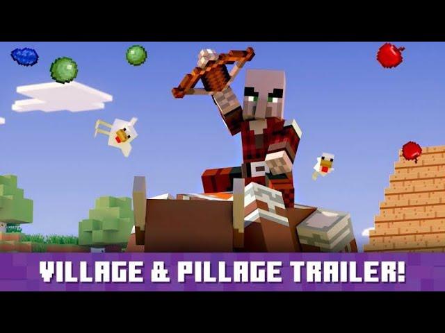 MINECRAFT 1.14, atualização pillage,trailer oficial#BGAMER7