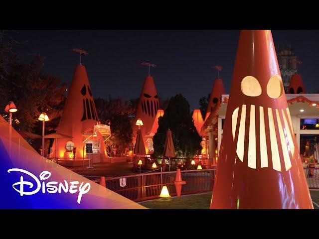 Cars Land Halloween Transformation | Disney