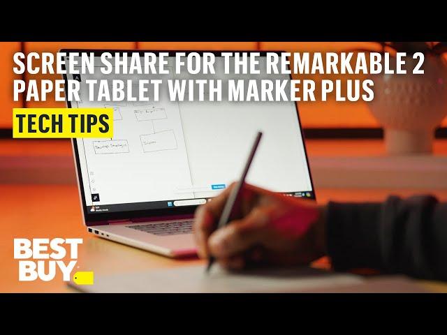 Screen Share Your Notes with the reMarkable 2 Paper Tablet – Tech Tips from Best Buy