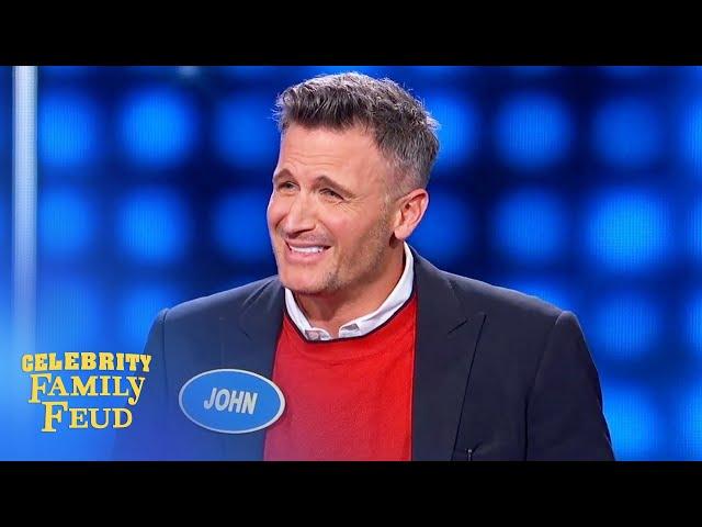 YIKES! This is where John Hill thinks Grandma keeps her treats! | Celebrity Family Feud