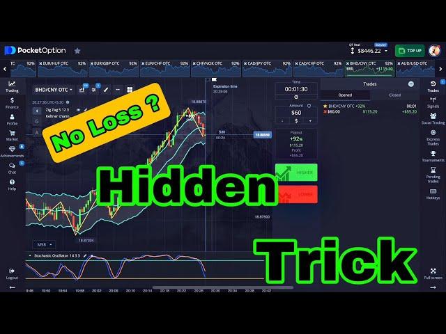 Pocket Option Amazing work strategy 2024 / new binary option