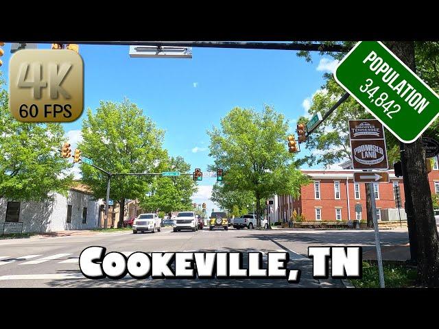 Driving Around Small Town Cookeville, TN in 4k Video