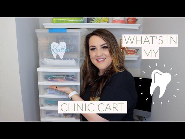 WHAT'S IN MY CLINIC CART | DENTAL HYGIENE SCHOOL