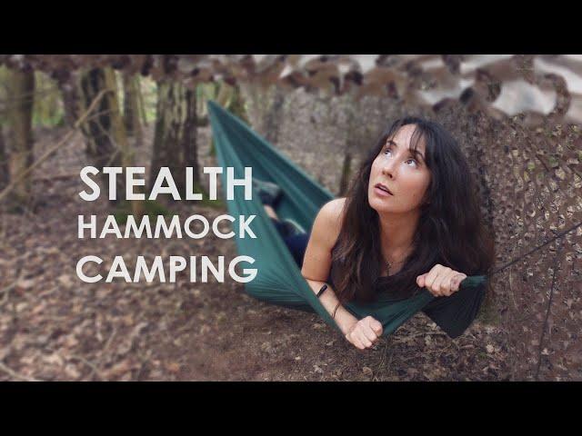 Stealthy Hammock Camping ..Hiding in the Woods