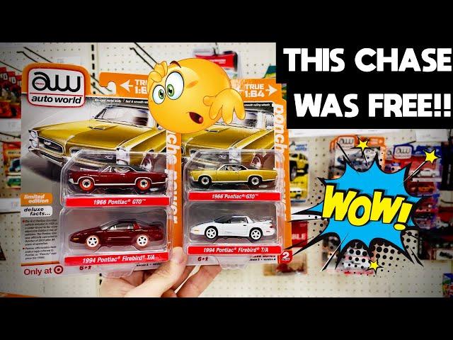 I GOT A FREE AUTO WORLD ULTRA RED CHASE CAR FROM TARGET!! CAN I FIND THE NASCARS I JUST RETURNED!?!