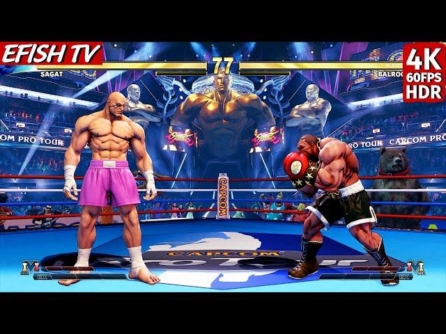 Sagat vs Balrog (Hardest AI) - Street Fighter V