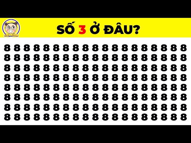 Xem Ngay!!! 20 Câu Đố Tinh Mắt Chỉ Dành Cho Người Có Đôi Mắt 11/10 Mới Có Thể Tìm Ra Đáp Án #caudo