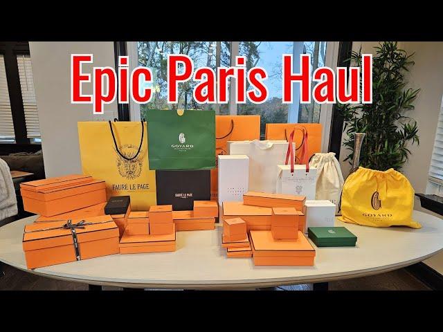 Epic Paris Luxury Haul/Unboxing | Ft. Hermes, Goyard, Faure Le Page + More