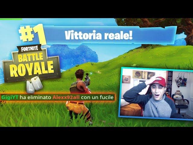 FINALMENTE!! HO VINTO SU FORTNITE BATTLE ROYALE!!