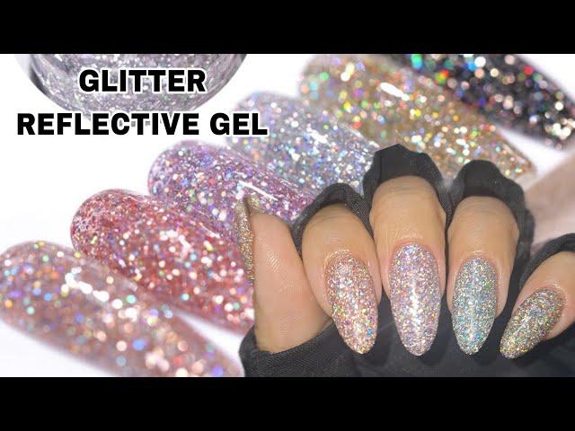 How to Use Glitter Reflective Gel Polish from Born Pretty - Sparkling Gel Nails - New Gel Polish