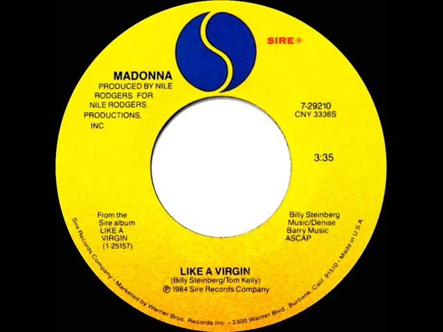 1984-85 Like A Virgin - Madonna (a #1 record--stereo 45)
