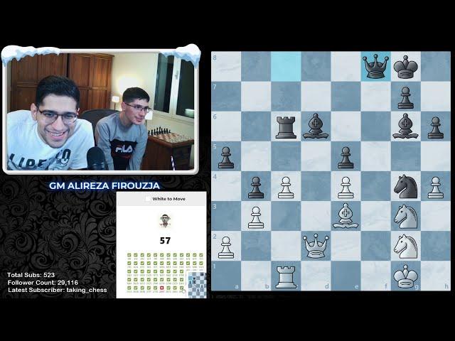 Alireza Firouzja failing "easy" puzzle ft. Mohammadreza!