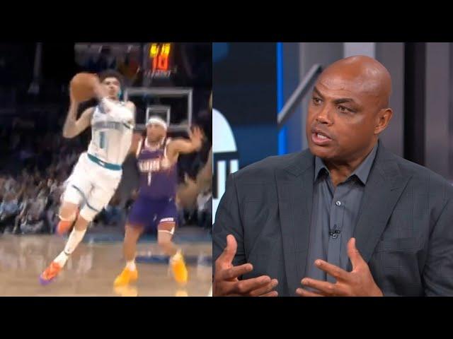 Charles Barkley hilarious reaction to LaMelo schooling his Suns "C'mon Jimmy Butler" 