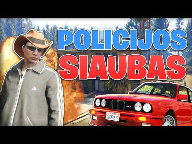 POLICIJOS SIAUBAS?! GTA ROLEPLAY LIETUVIŠKAI