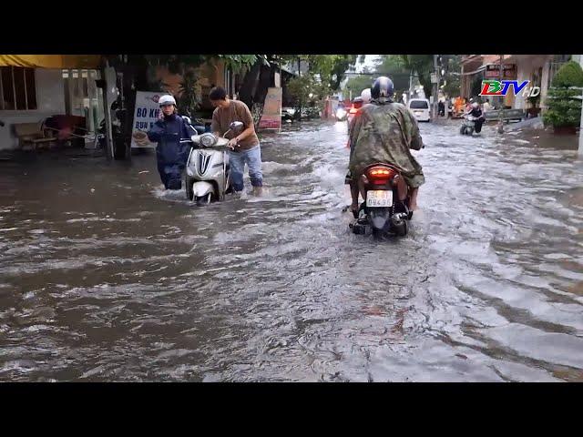 Mưa lớn lịch sử làm cho TP. Bạc Liêu bị ngập nước nhiều tuyến đường