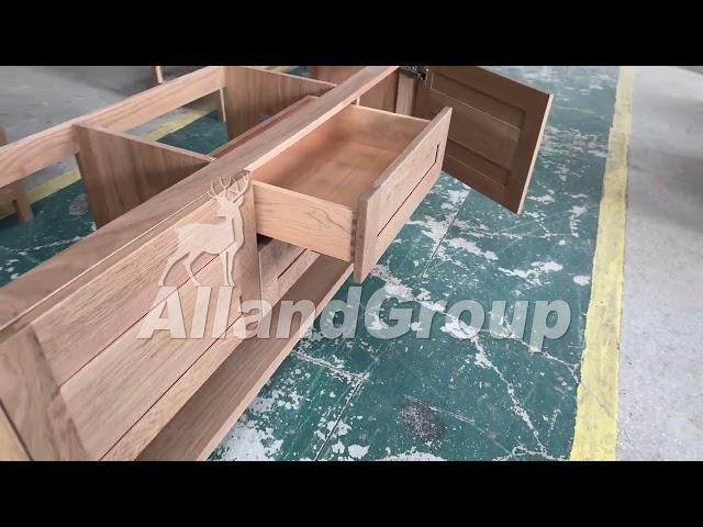 AllandCabinet Full Custom White Oak Cabinet and Dovetail Drawers Design