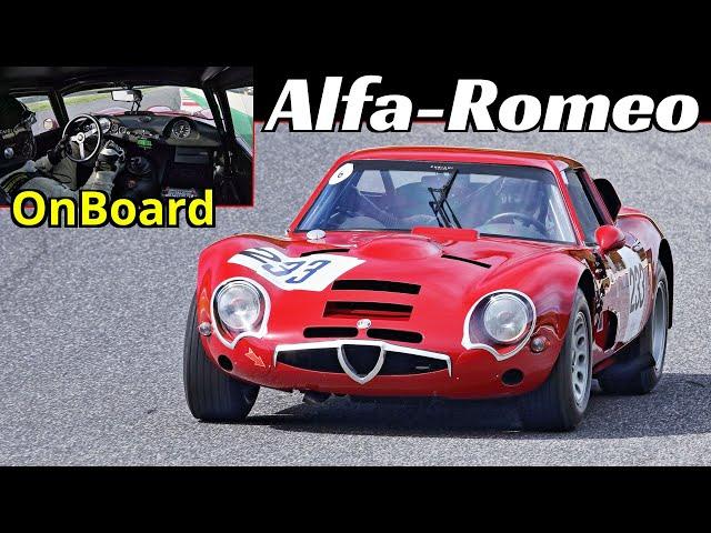 Alfa Romeo Giulia TZ2 Recreation by Furiani Racing - Onboard, Sound & Actions at 2024 Mugello Cassic