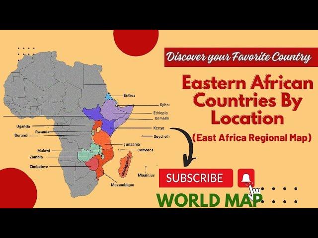 What Countries in Eastern Africa Region / Map of East Africa Map/ Eastern African Countries Quiz