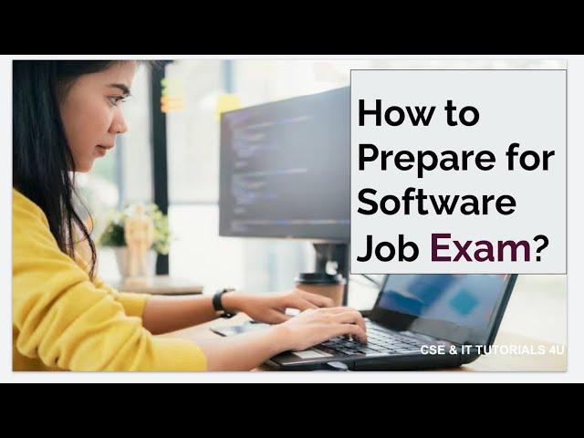 How to prepare for software job Exam?