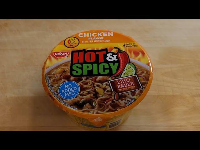 Nissin Hot And Spicy Chicken Flavor Noodle Bowl Rating Review