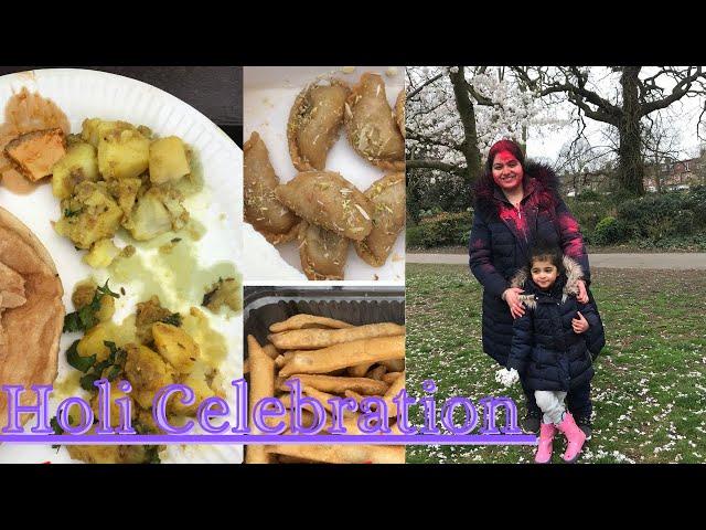 Holi celebration| London vlogs | Uk vlogs | Indian Youtuber|Charu kaur