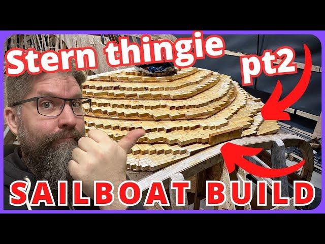 ️DIY 50ft sailboat from scratch! - Stern rudder assembly PT2 - ep82 Project SeaCamel