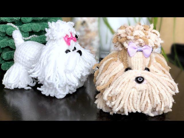 Cute dog crochet. York crochet. Video tutorial. Part 2