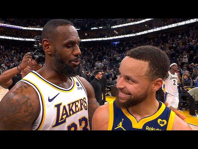 LeBron & Steph share a moment after the game ️