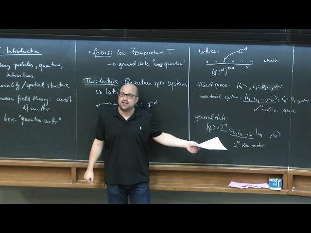 Tensor Networks - Lecture 1