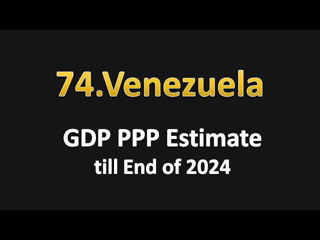 Venezuela Estimate GDP PPP till December 2024