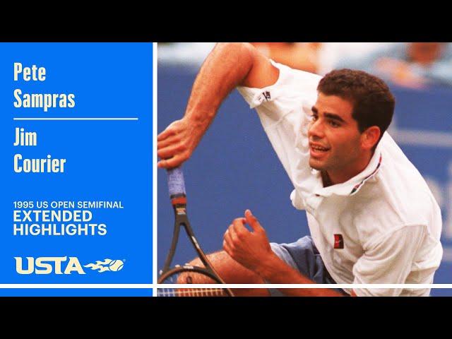 Pete Sampras vs. Jim Courier Extended Highlights | 1995 US Open Semifinal