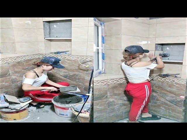 The Fastest Skillful Girls Workers Never Seen #4! Most Satisfying Construction Girls Workers