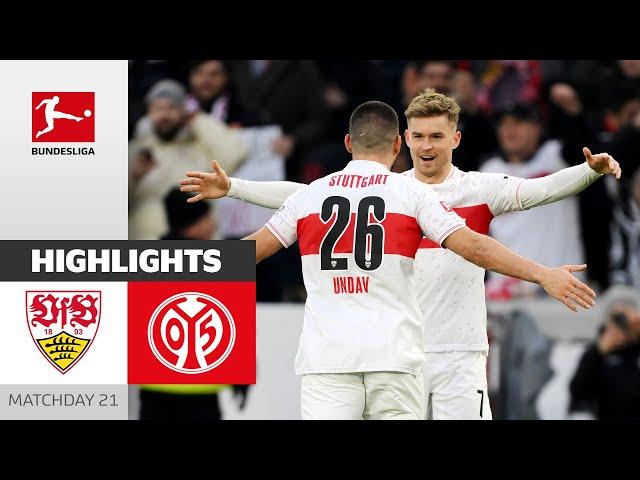 Stuttgart Keep Full Control | VfB Stuttgart - 1. FSV Mainz 05 | Highlights | MD 21 Bundesliga 23/24