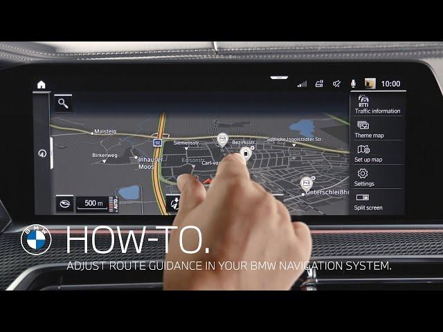 How to adjust route guidance in your BMW navigation system – BMW How-To