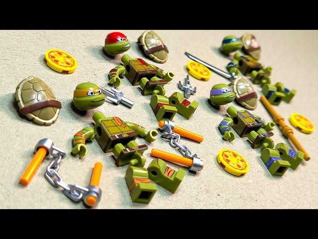 lego ninja turtles TMNT | michelangelo | donatello | leonardo | minifigures lego unofficial