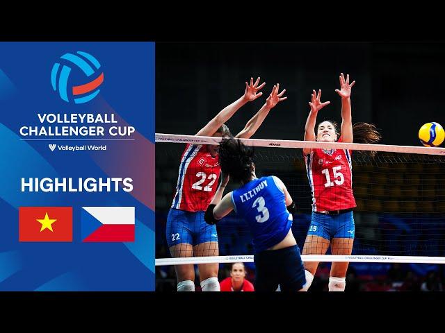  VIE vs.  CZE - Semi Finals | Volleyball Challenger Cup Women | Match Highlights