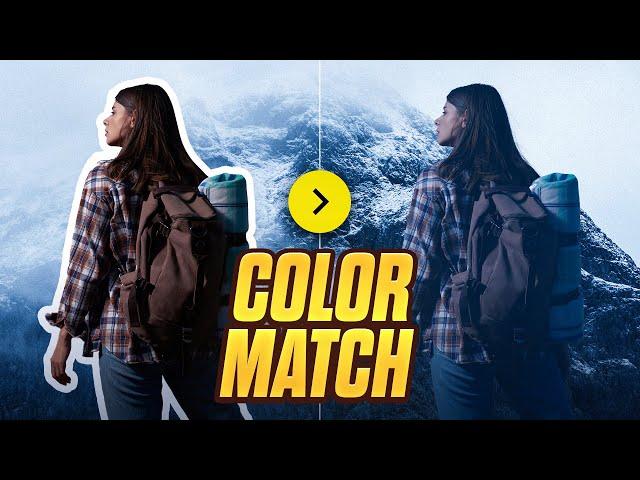 How to Color Match Images in Photoshop (FAST & EASY METHOD)