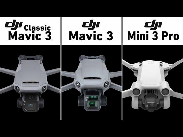 Dji Mavic 3 Classic Vs Dji Mavic 3 Vs Dji Mini 3 Pro