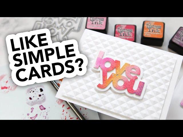 Keep it simple! Clean card designs you can do!