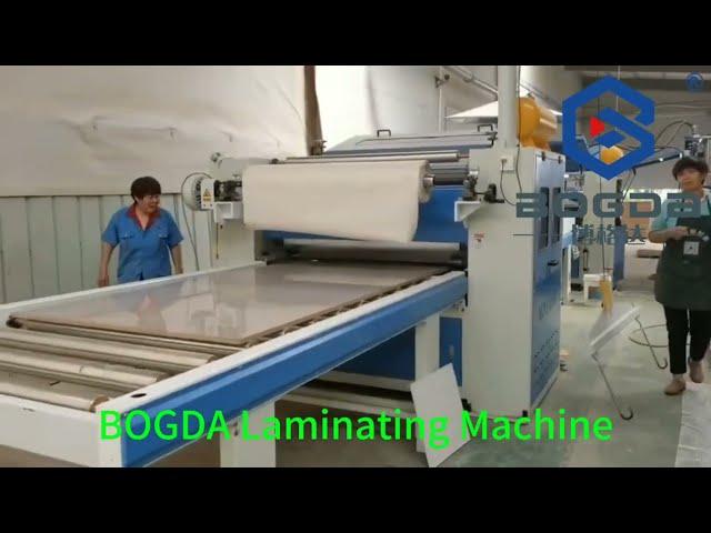 BOGDA PUR Hot-melt Glue Laminating Machine For MDF PVC WPC Board Panel