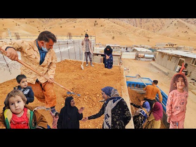 Village life.  Najmeh makes curd soup on a cold winter day #villagelife